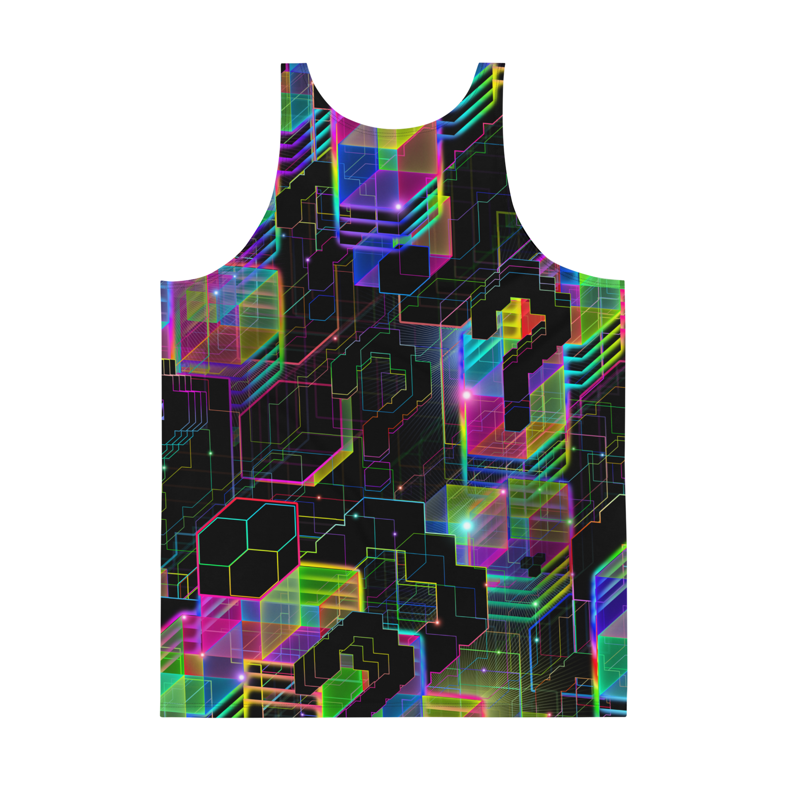 Question Everything | Psychedelic Visionary Art Men's Tank Top - Image 2