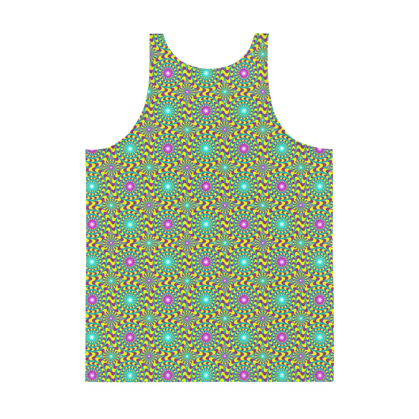 Trip Hazard | Psychedelic Visionary Art Men's Tank Top - Image 2