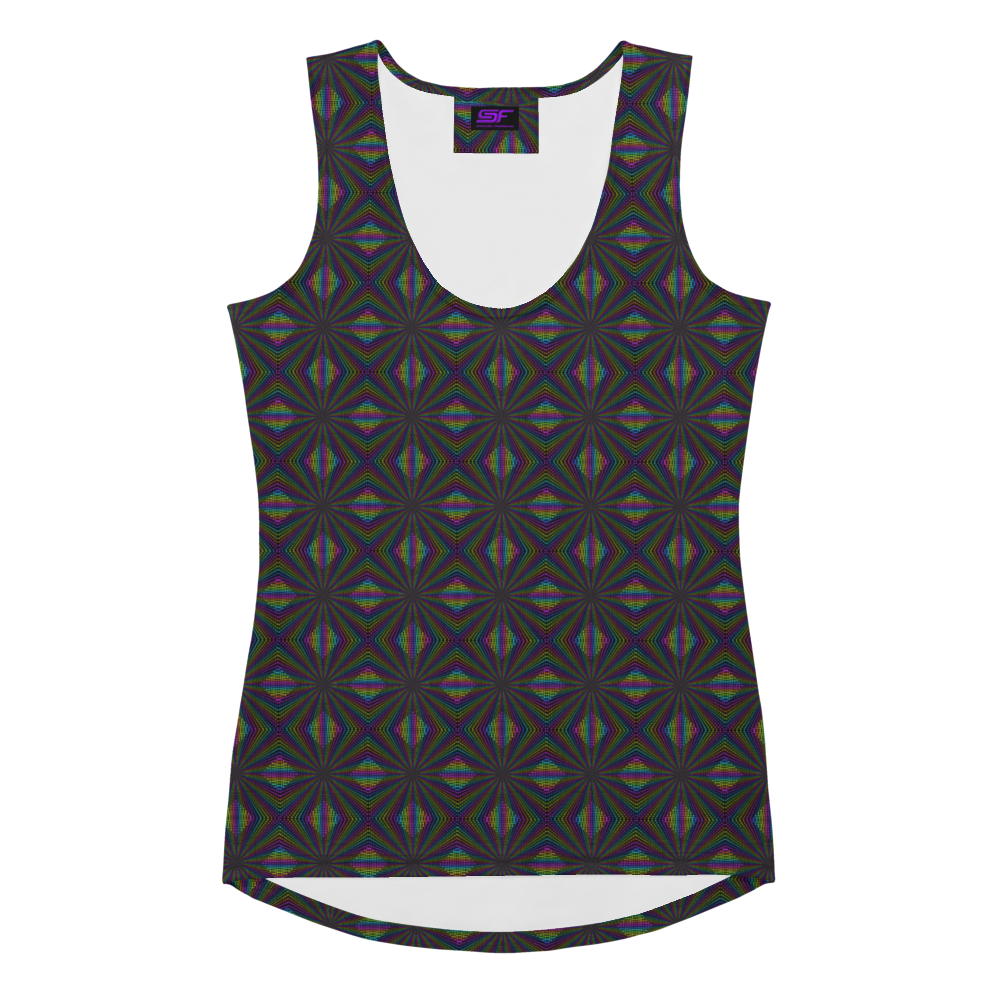 Fractalization | Psychedelic Visionary Art Women's Tank Top - Image 2