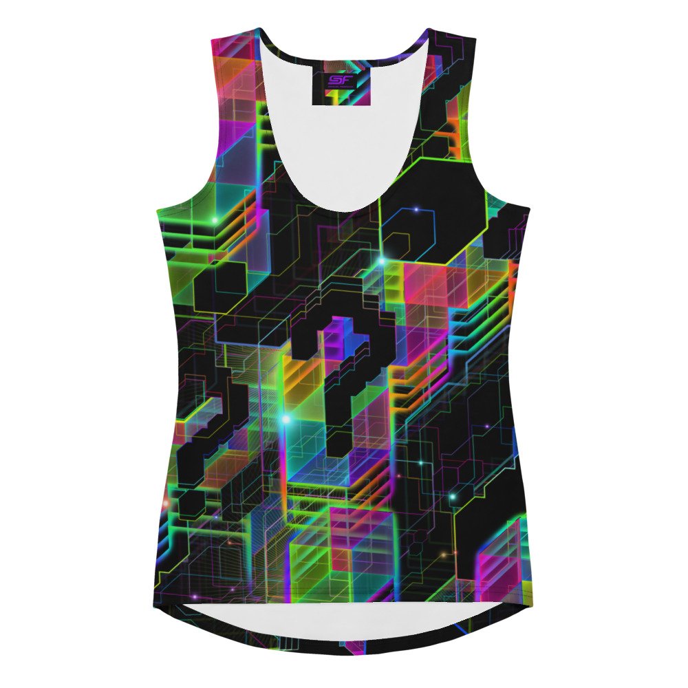 Question Everything | Psychedelic Visionary Art Women's Tank Top - Image 2
