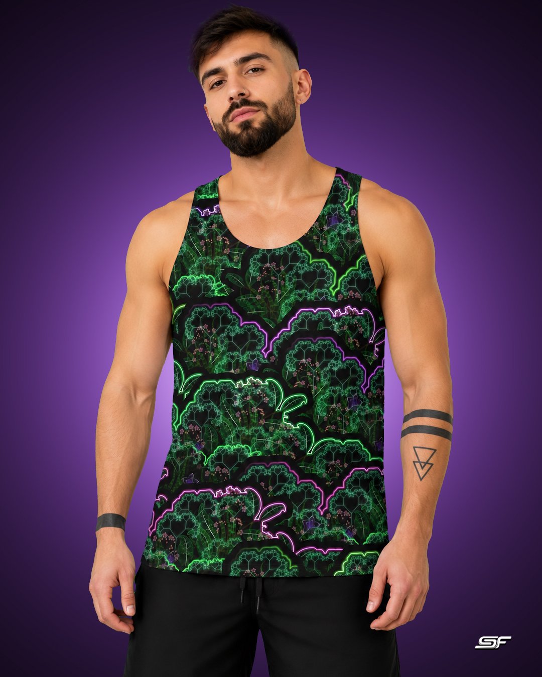 Biosynthebliss | Psychedelic Visionary Art Men's Tank Top