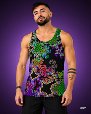 Fractal Dreams | Psychedelic Visionary Art Men's Tank Top