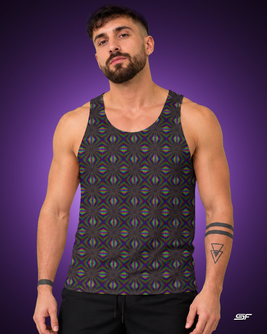 Fractalization | Psychedelic Visionary Art Men's Tank Top