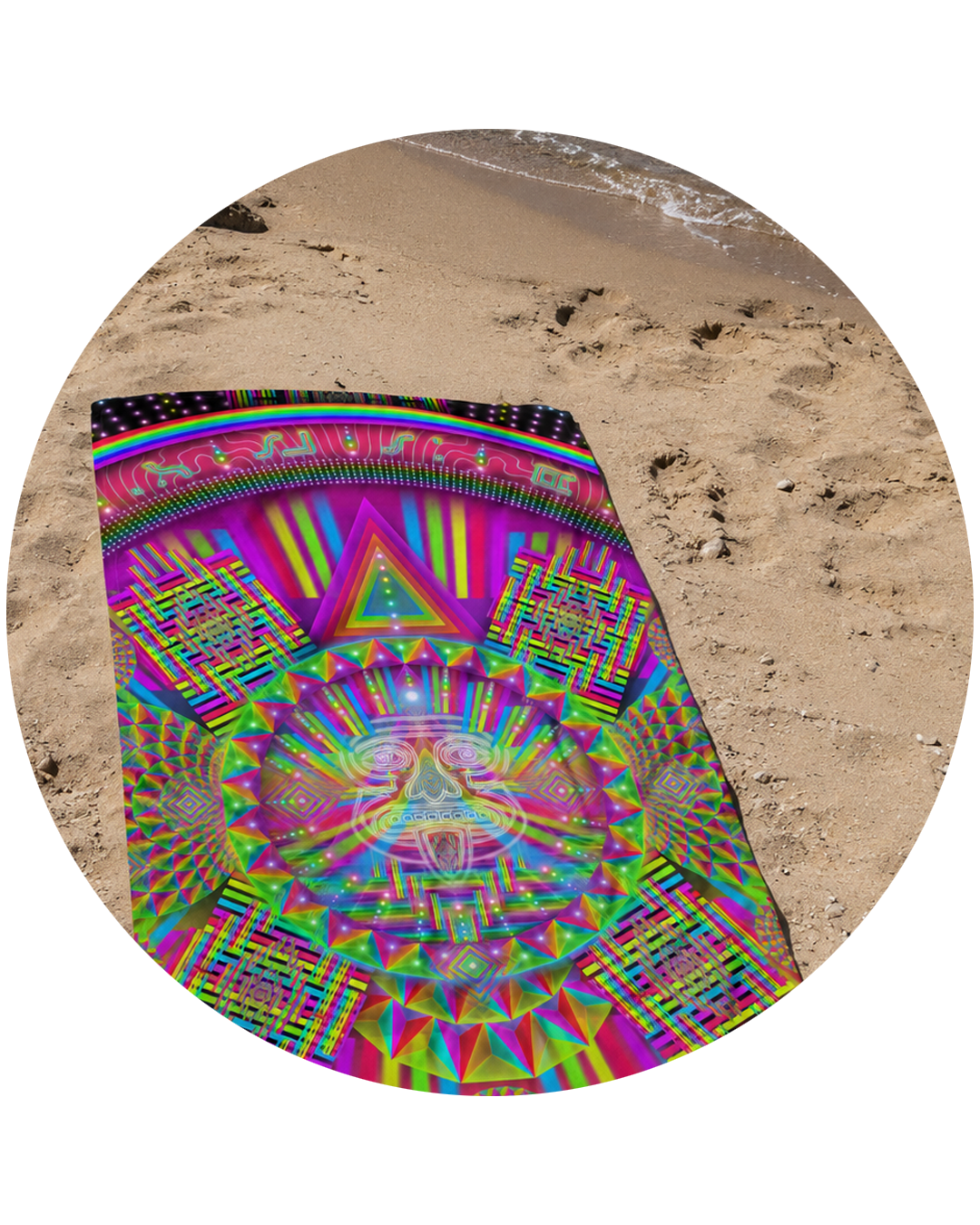 Psychedelic Visionary Art All-Over Beach Towels