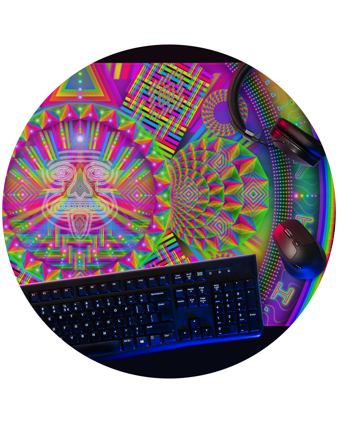 Psychedelic Visionary Art All-Over Gaming Pads