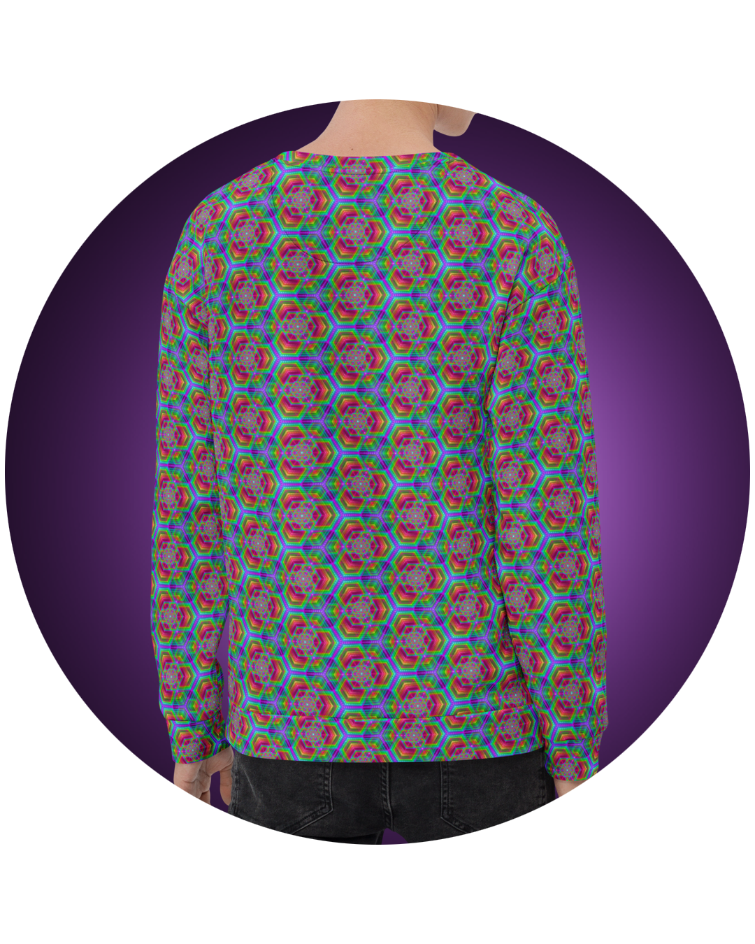 Men's Psychedelic Visionary Art Sweaters