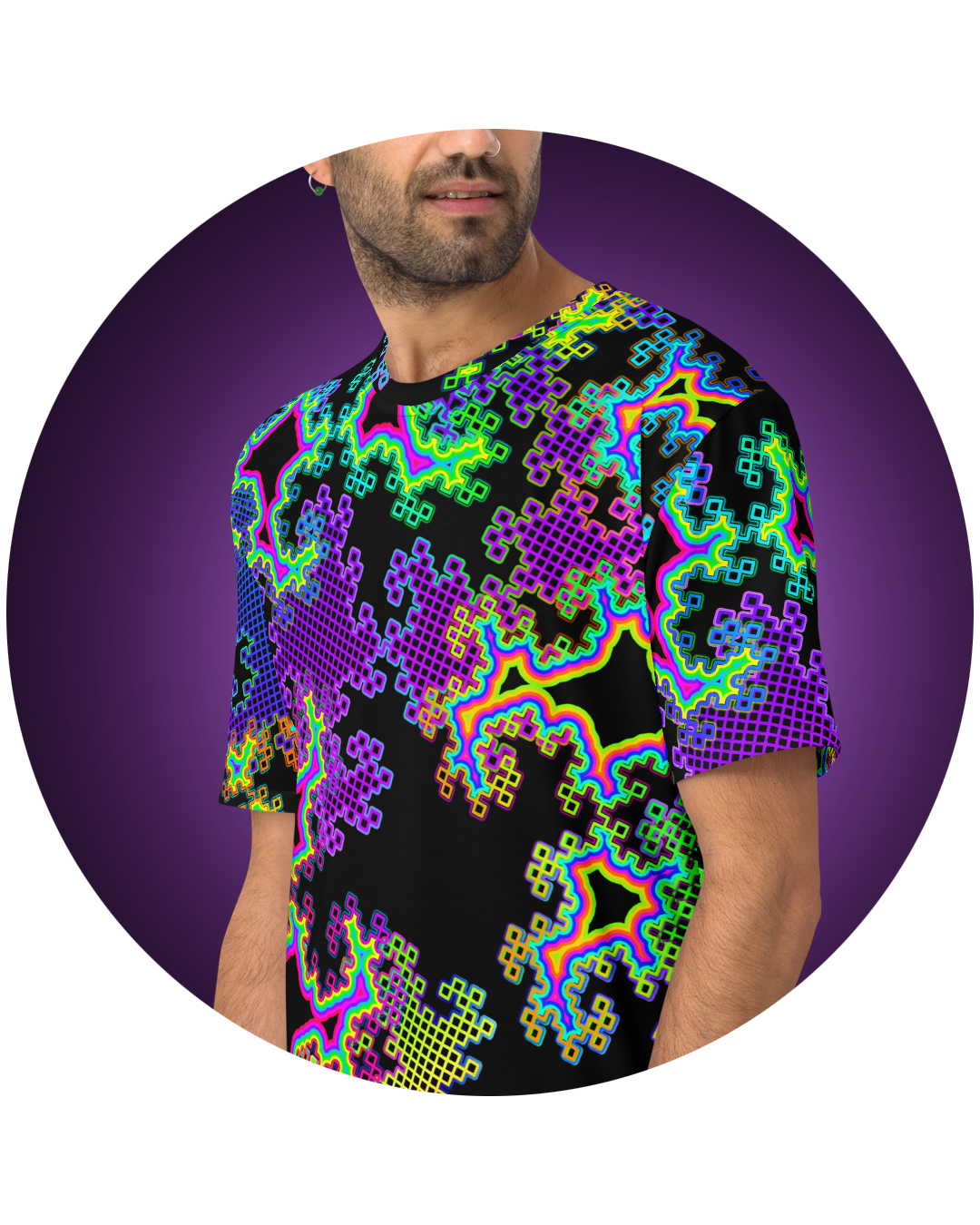 Men's Psychedelic Visionary Art All-Over T-Shirts