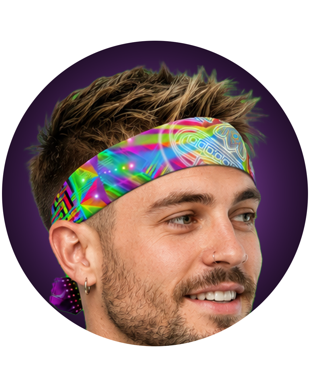 Men's Psychedelic Visionary Art All-Over Bandanas