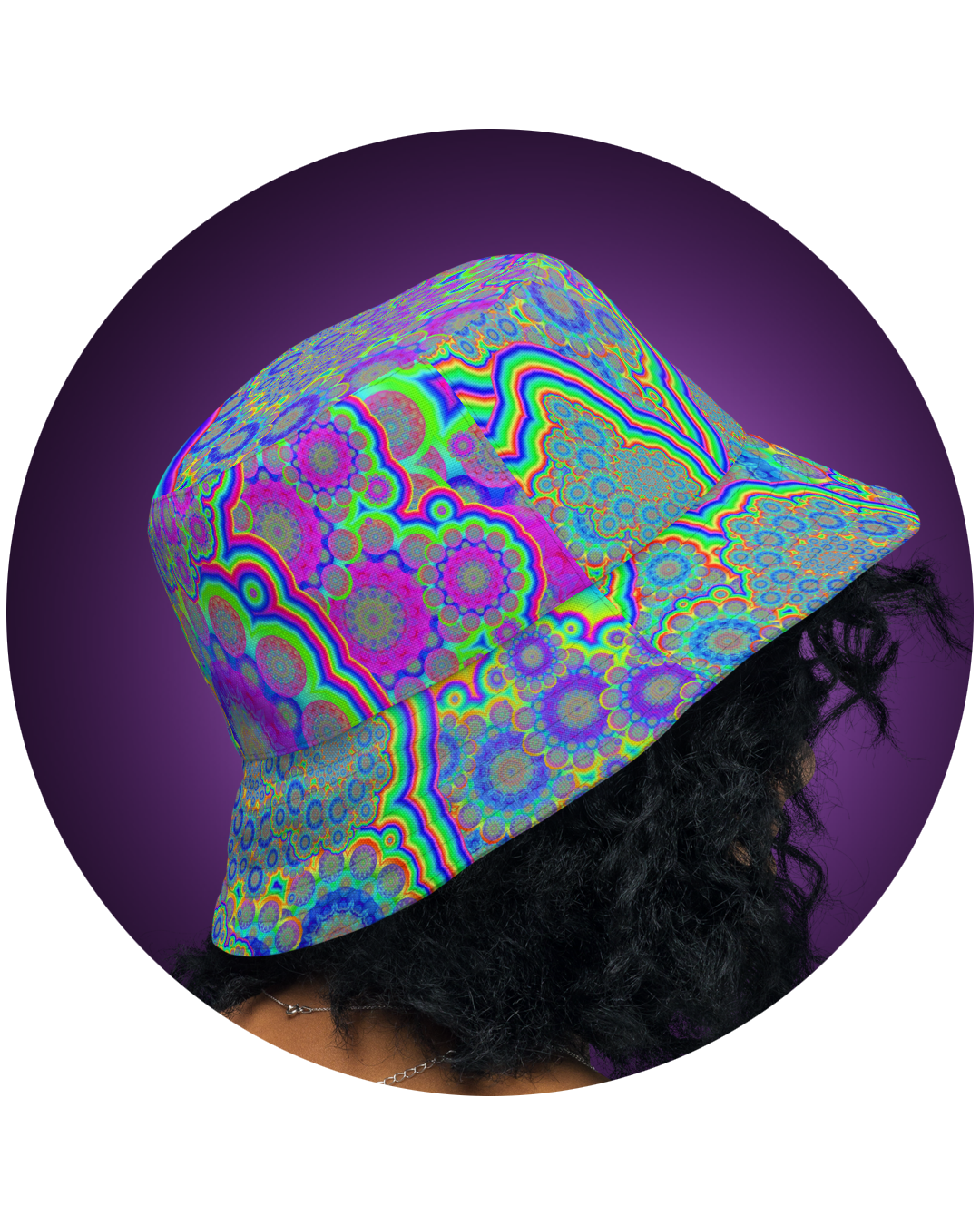Unisex Psychedelic Visionary Art Bucket Hats