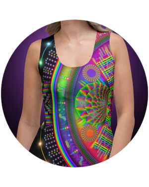 Womens Psychedelic Visionary Art Tank Top