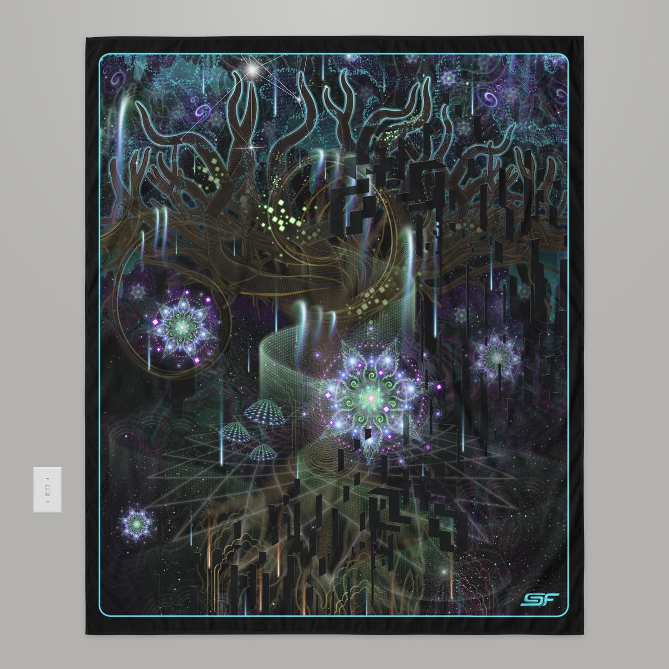 Cosmic Tree | Psychedelic Visionary Art Tapestry