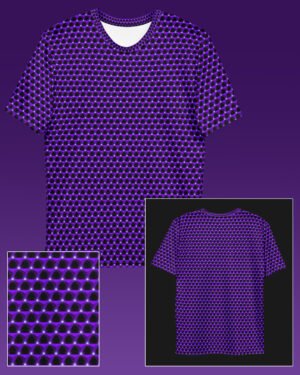 Amethyst Prism | Psychedelic Visionary Art Men’s All-Over T-Shirt