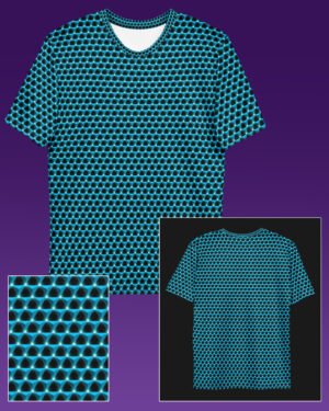 Aquamarine Prism | Psychedelic Visionary Art Men’s All-Over T-Shirt