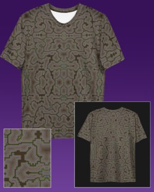 Bark Techno Shamanic | Psychedelic Visionary Art Men’s All-Over T-Shirt
