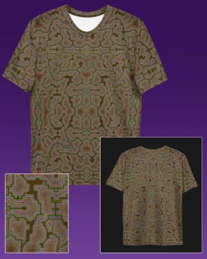 Desert Techno Shamanic | Psychedelic Visionary Art Men’s All-Over T-Shirt