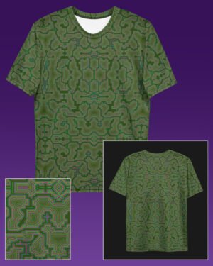 Jungle Techno Shamanic | Psychedelic Visionary Art Men’s All-Over T-Shirt