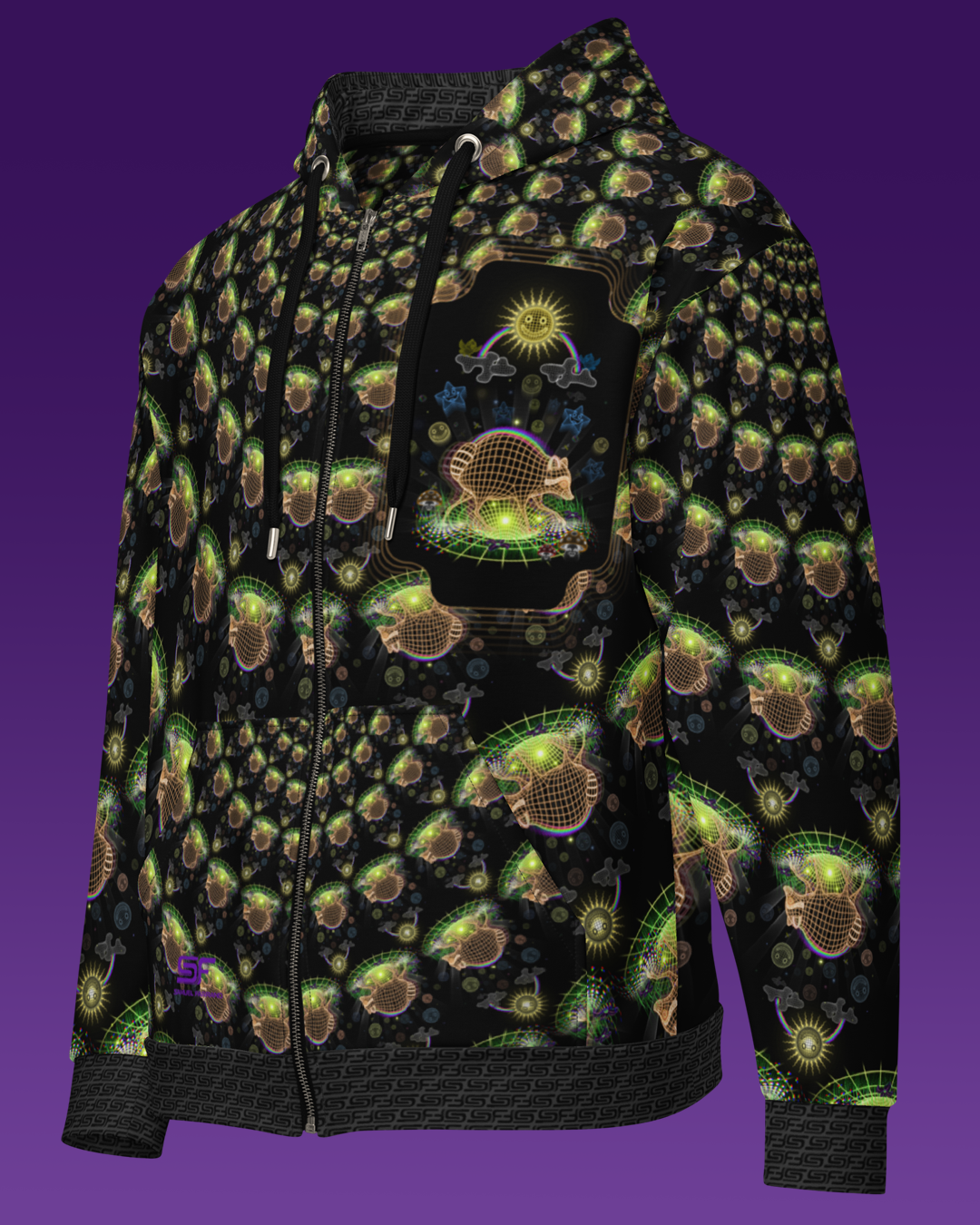 Jimothy | Psychedelic Visionary Art Unisex All-Over Legacy Hoodie - Image 2