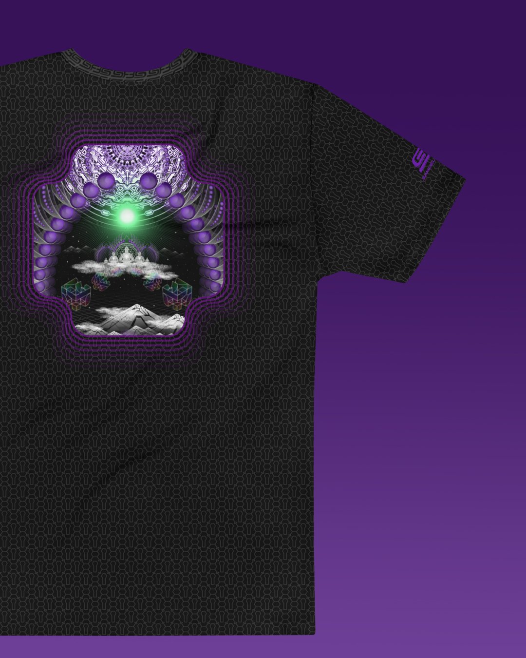 Baahi Jira | Psychedelic Visionary Art Men’s All-Over T-Shirt - Image 3