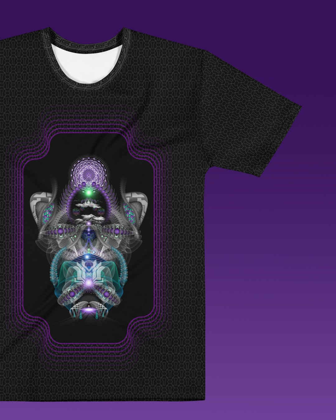 Baahi Jira | Psychedelic Visionary Art Men’s All-Over T-Shirt - Image 2