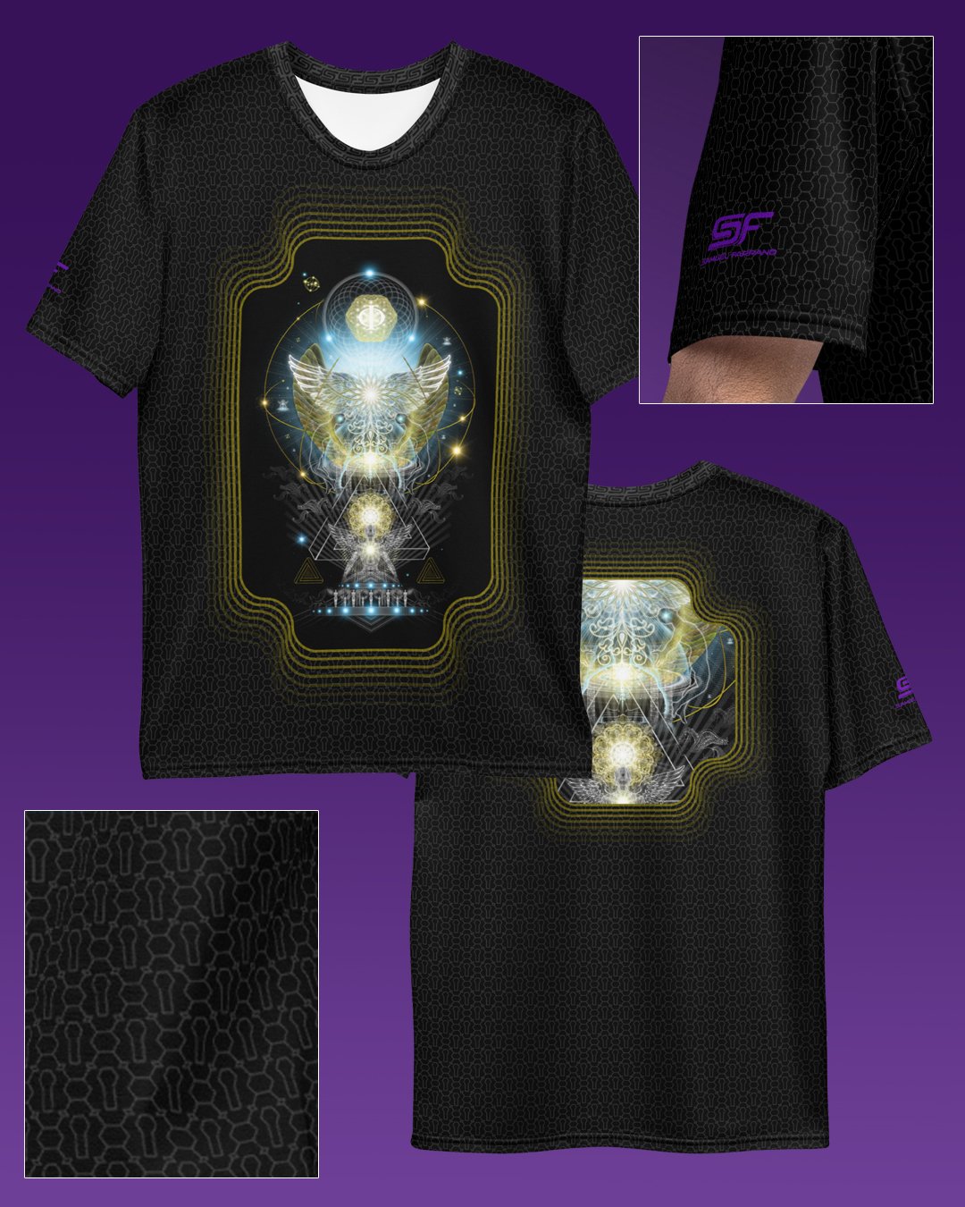 Celestial Realms | Psychedelic Visionary Art Men’s All-Over T-Shirt