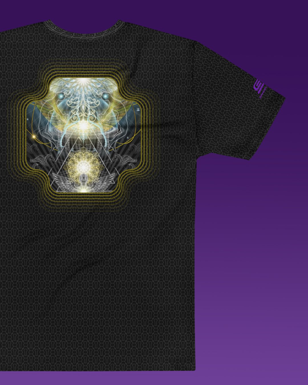 Celestial Realms | Psychedelic Visionary Art Men’s All-Over T-Shirt - Image 3