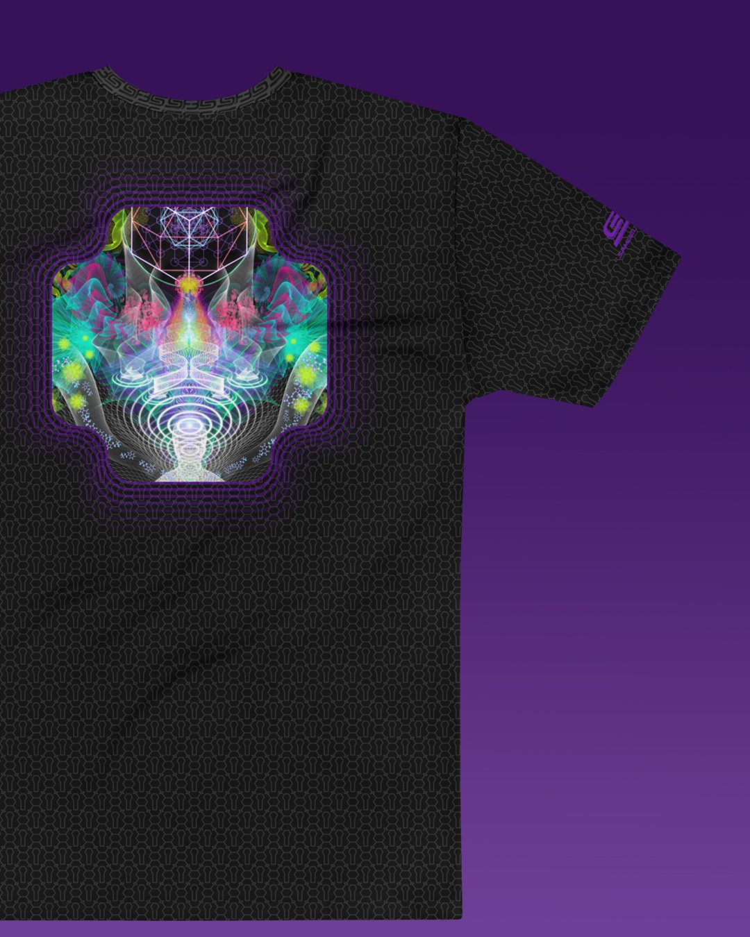 Dreamtime | Psychedelic Visionary Art Men’s All-Over T-Shirt - Image 3