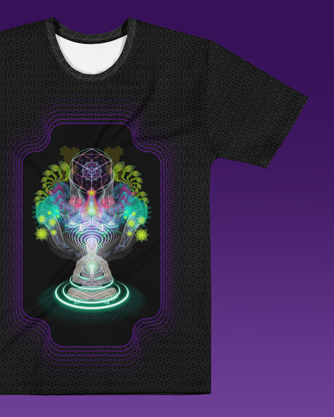 Dreamtime | Psychedelic Visionary Art Men’s All-Over T-Shirt - Image 2