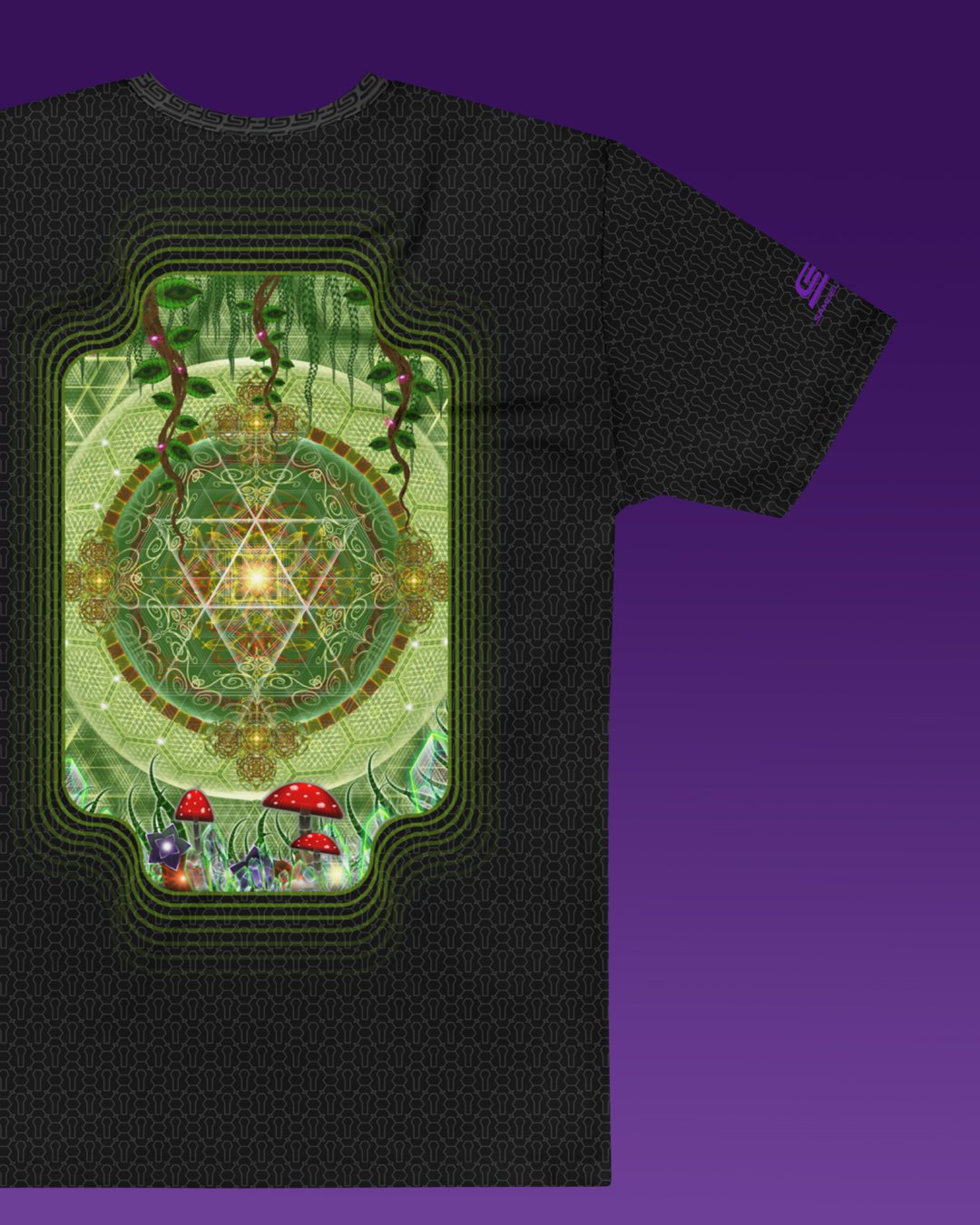 Entheopassage | Psychedelic Visionary Art Men’s All-Over T-Shirt - Image 3