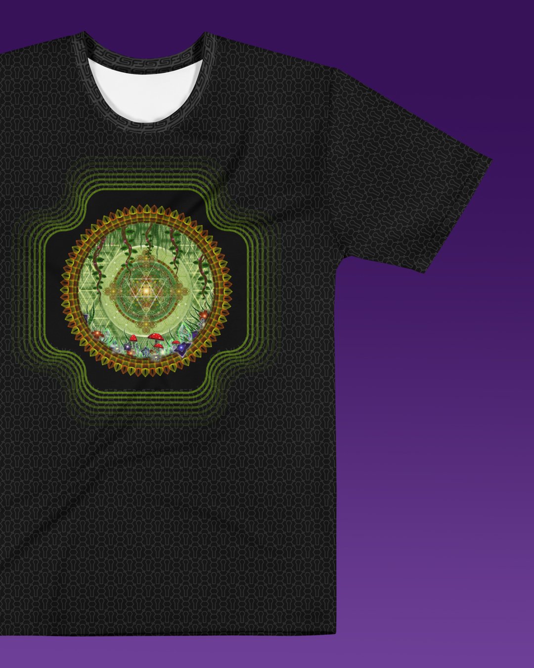 Entheopassage | Psychedelic Visionary Art Men’s All-Over T-Shirt - Image 2