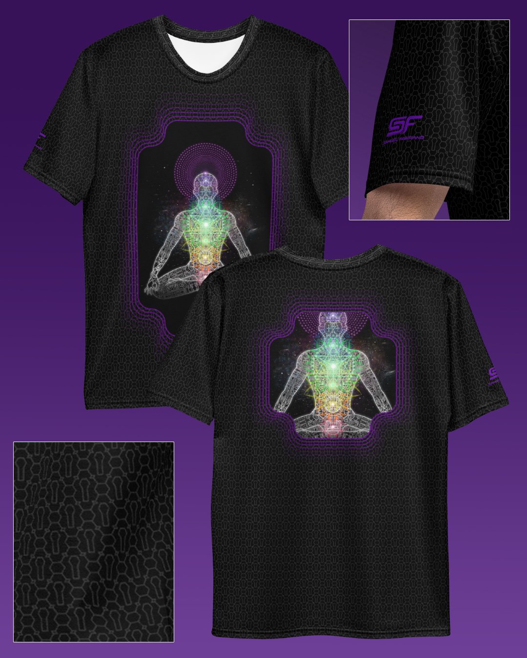 Inner Galactic | Psychedelic Visionary Art Men’s All-Over T-Shirt
