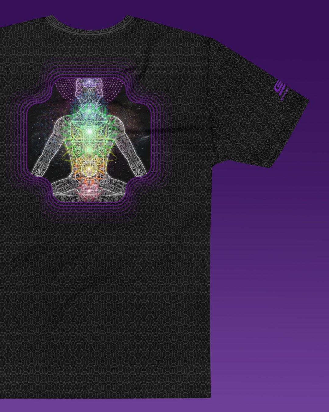 Inner Galactic | Psychedelic Visionary Art Men’s All-Over T-Shirt - Image 3