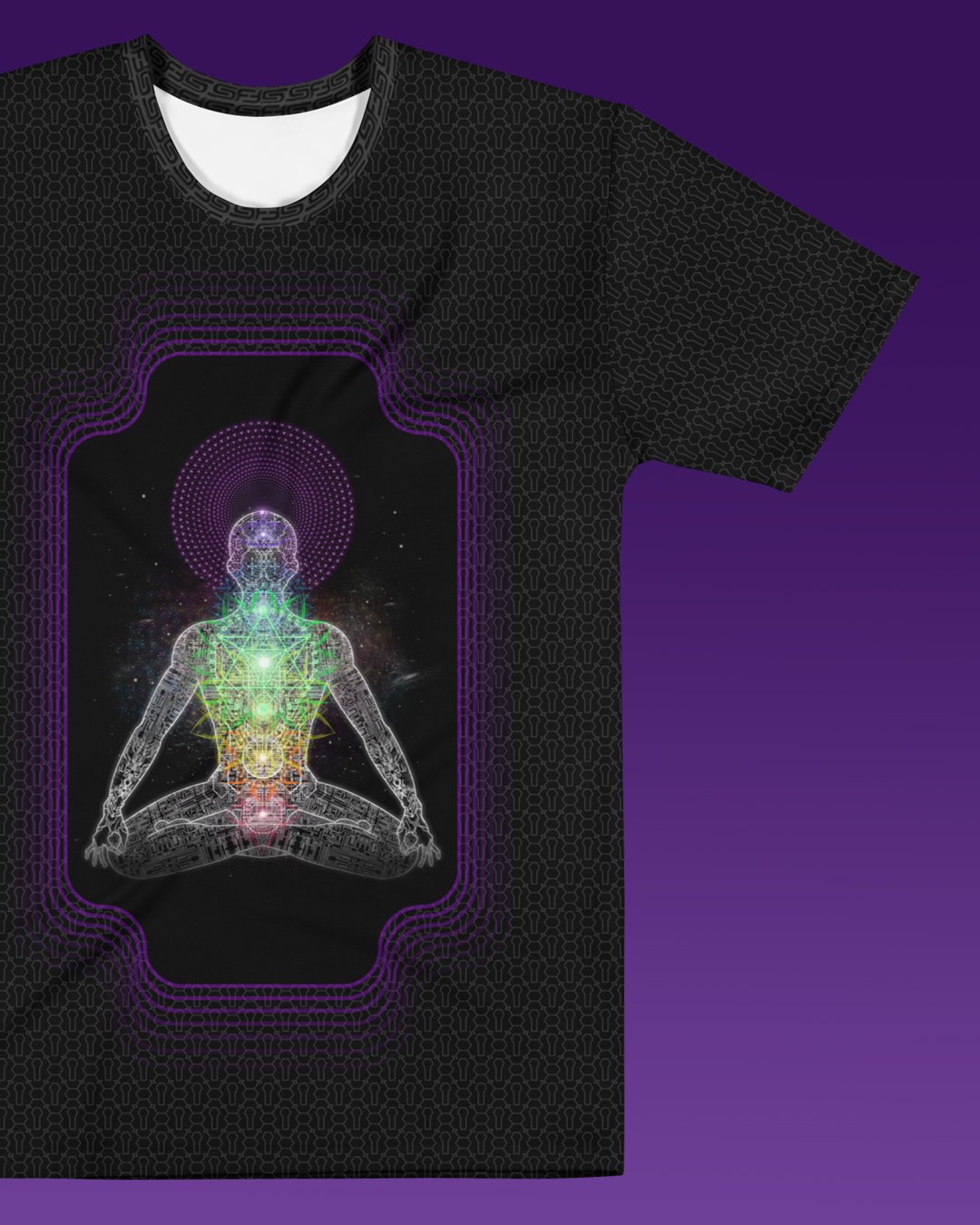 Inner Galactic | Psychedelic Visionary Art Men’s All-Over T-Shirt - Image 2
