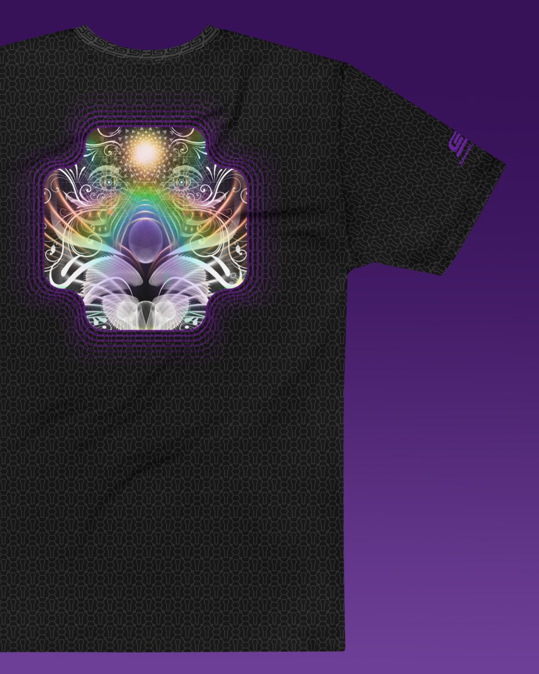 Lemuria | Psychedelic Visionary Art Men’s All-Over T-Shirt - Image 3