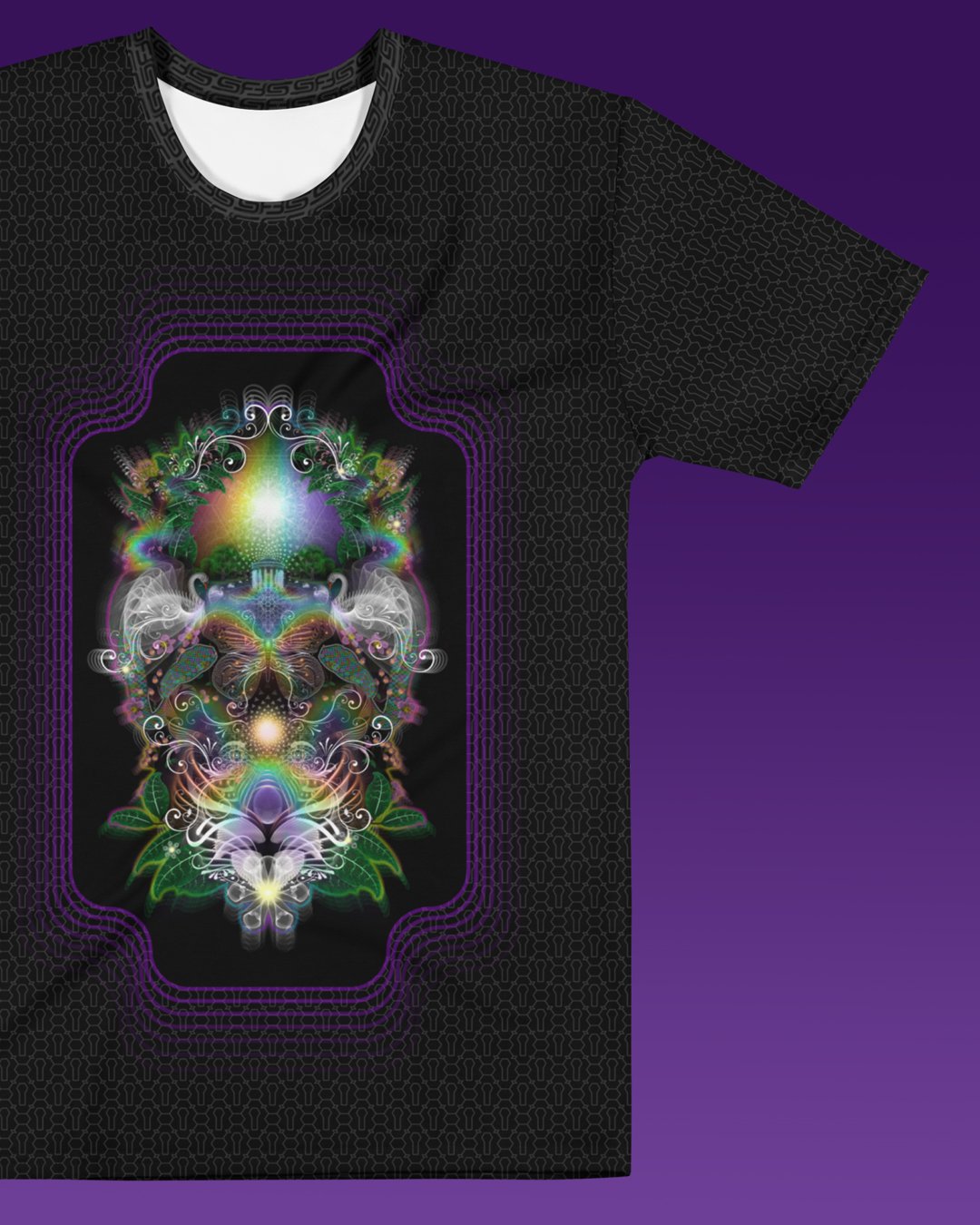 Lemuria | Psychedelic Visionary Art Men’s All-Over T-Shirt - Image 2