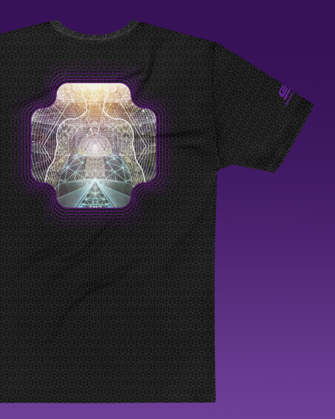 Metatron | Psychedelic Visionary Art Men’s All-Over T-Shirt - Image 3