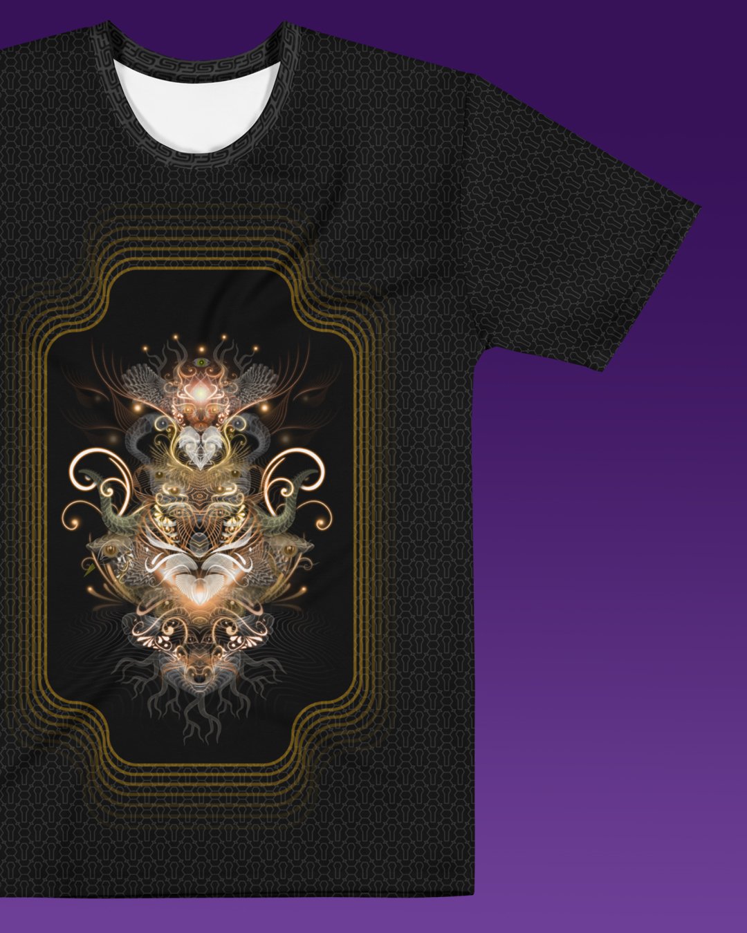 Natural Affinity | Psychedelic Visionary Art Men’s All-Over T-Shirt - Image 2