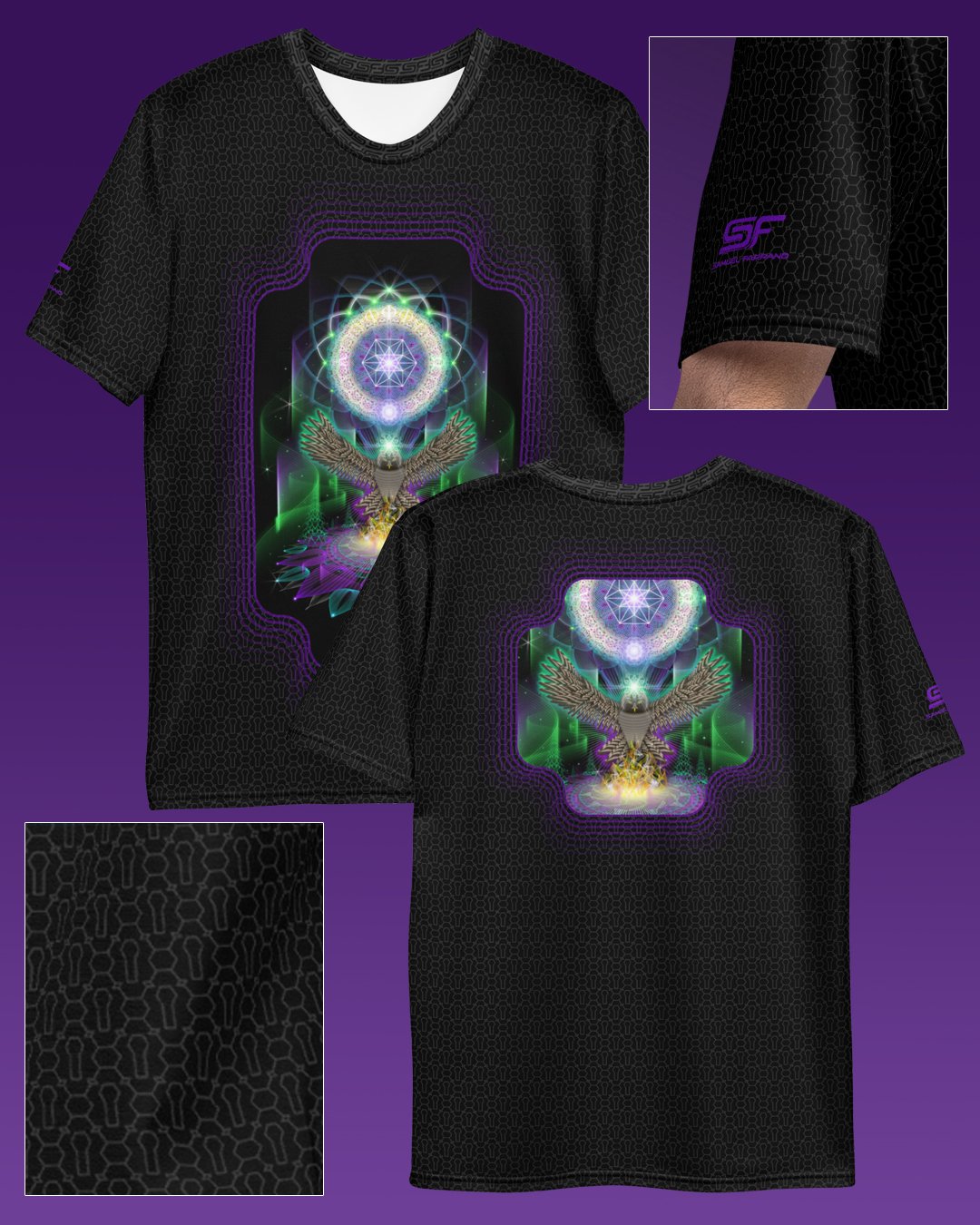 Owlchemy | Psychedelic Visionary Art Men’s All-Over T-Shirt