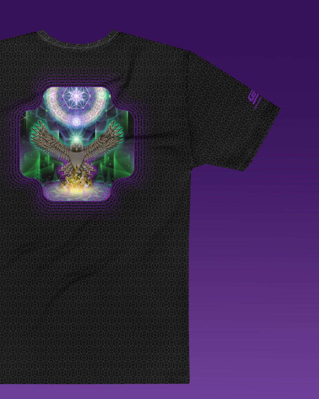 Owlchemy | Psychedelic Visionary Art Men’s All-Over T-Shirt - Image 3