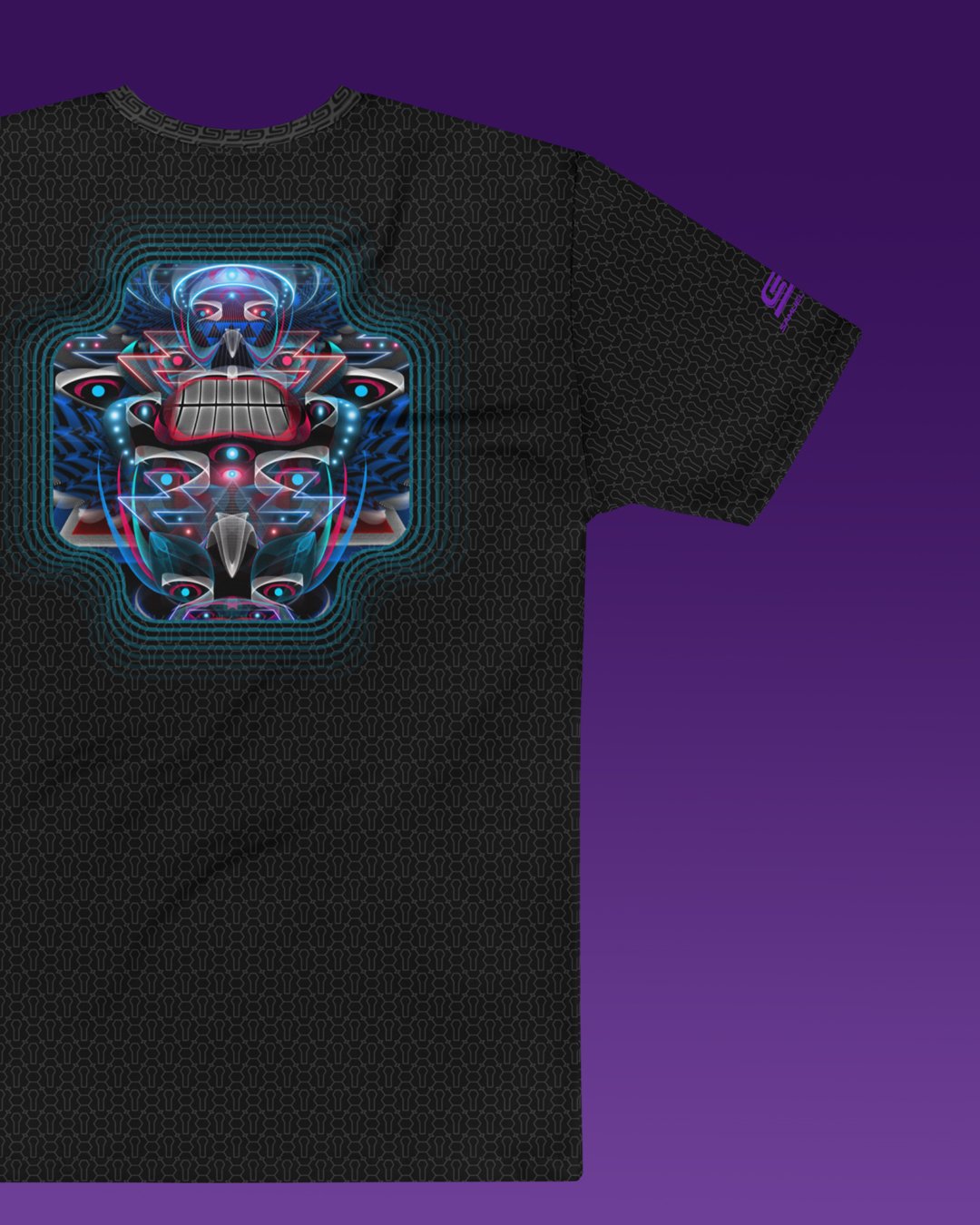 Primitive Voices | Psychedelic Visionary Art Men’s All-Over T-Shirt - Image 3