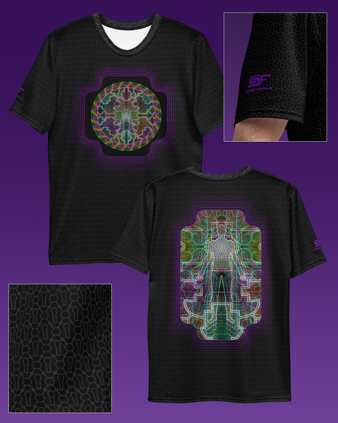 Shaman Song | Psychedelic Visionary Art Men’s All-Over T-Shirt