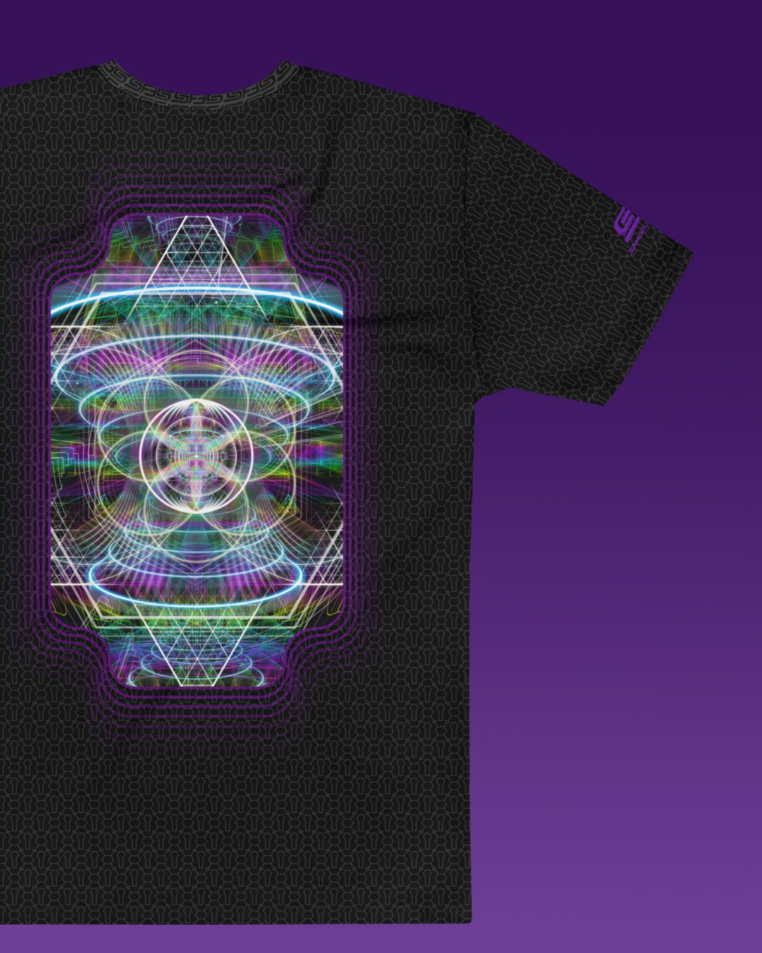 Source Generator | Psychedelic Visionary Art Men’s All-Over T-Shirt - Image 3