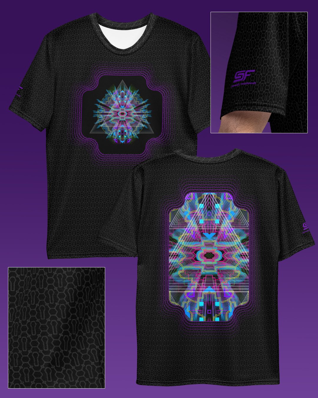 Vegitalista | Psychedelic Visionary Art Men’s All-Over T-Shirt