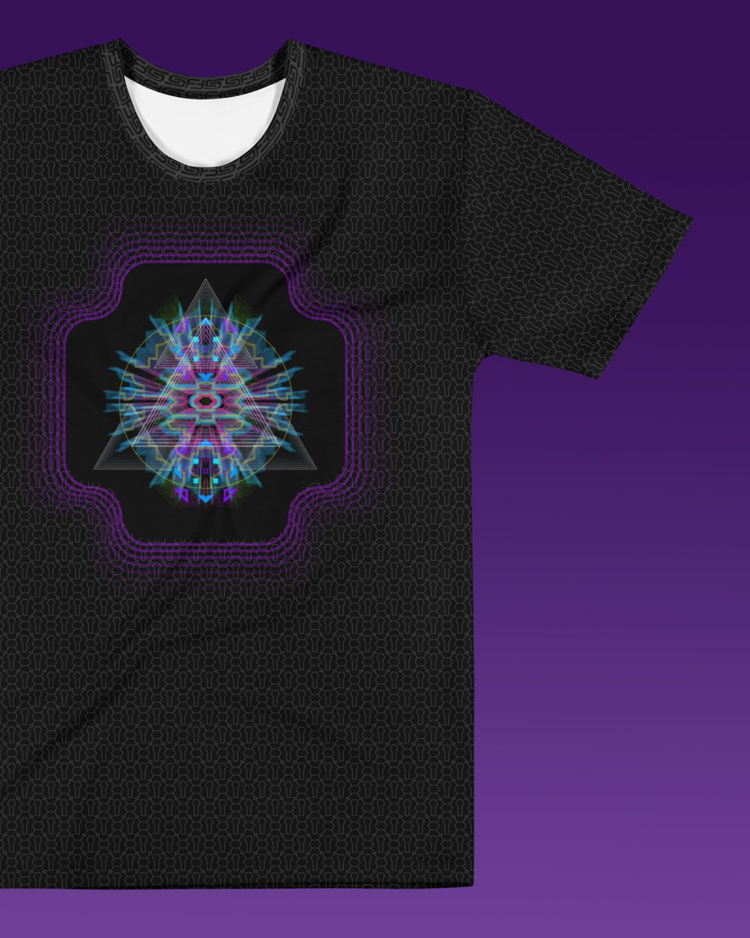 Vegitalista | Psychedelic Visionary Art Men’s All-Over T-Shirt - Image 3