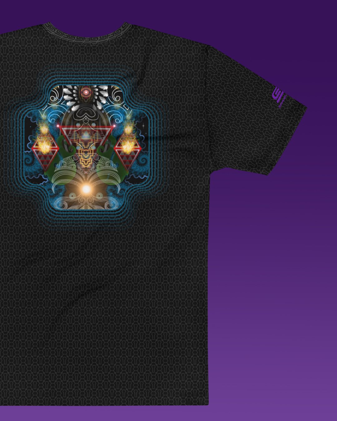 Wairua | Psychedelic Visionary Art Men’s All-Over T-Shirt - Image 3