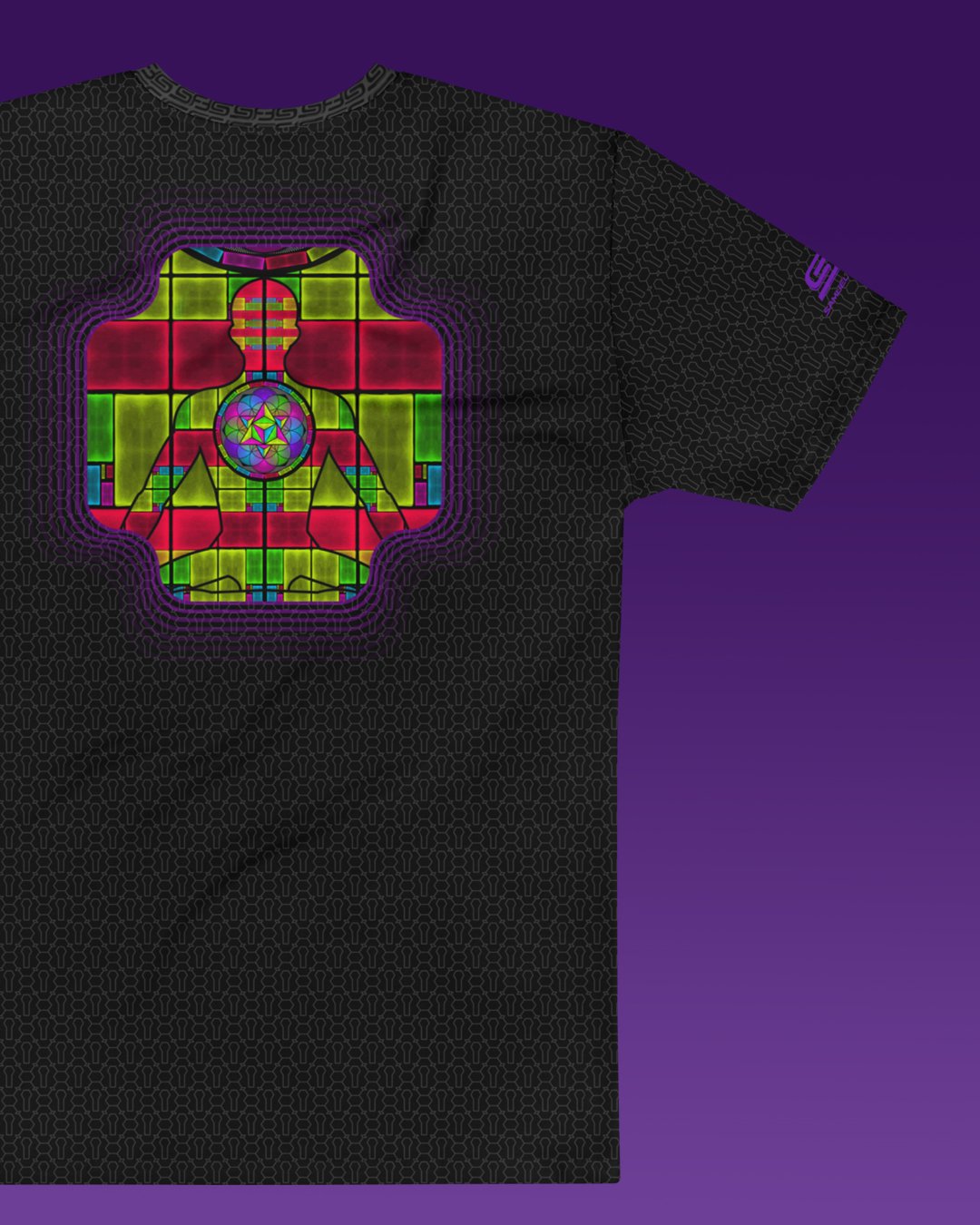 Window to the Soul | Psychedelic Visionary Art Men’s All-Over T-Shirt - Image 3