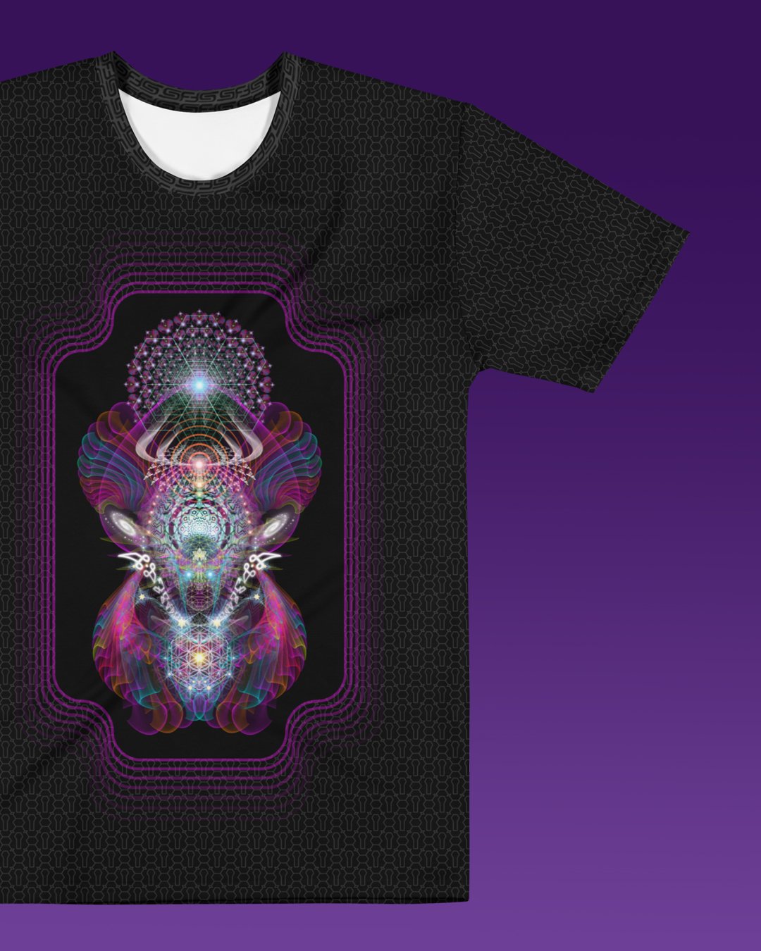 Xooli Gala | Psychedelic Visionary Art Men’s All-Over T-Shirt - Image 2