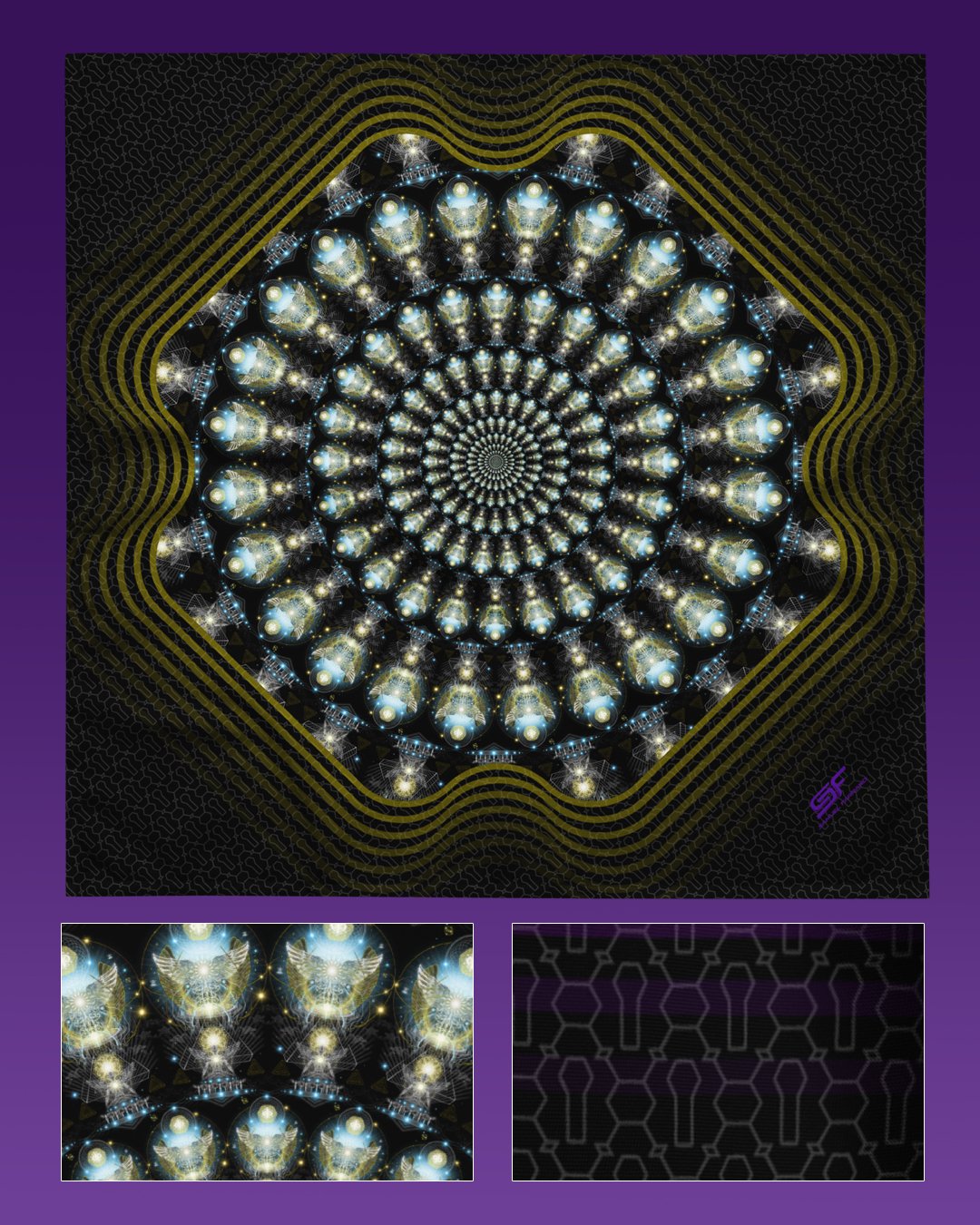 Celestial Realms | Psychedelic Visionary Art Bandana