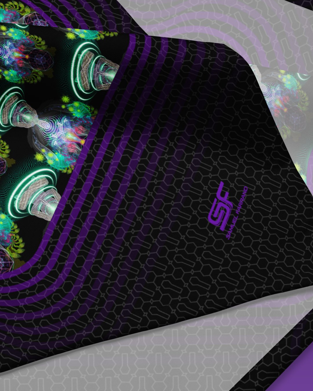 Dreamtime | Psychedelic Visionary Art Bandana - Image 3
