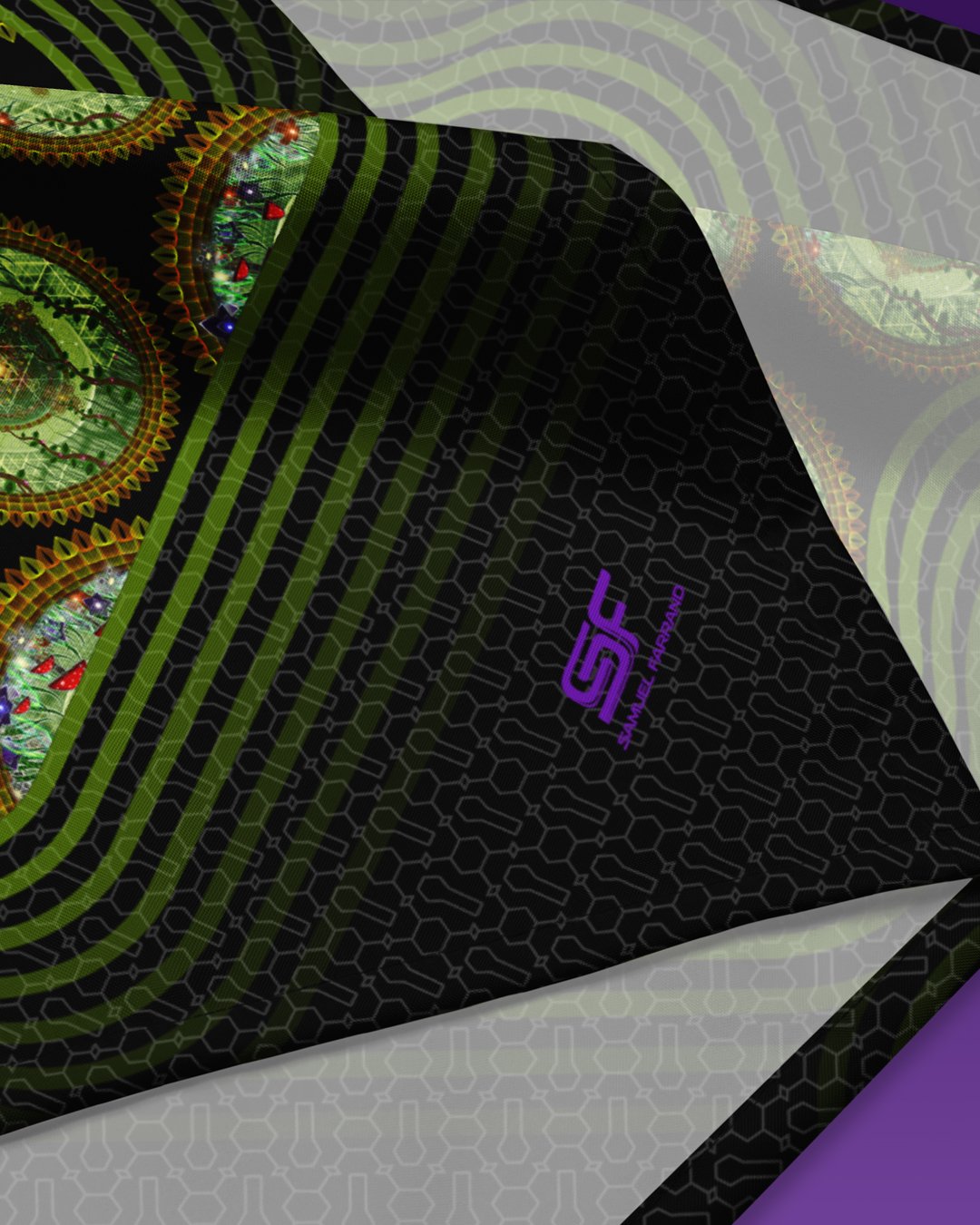 Entheopassage | Psychedelic Visionary Art Bandana - Image 3