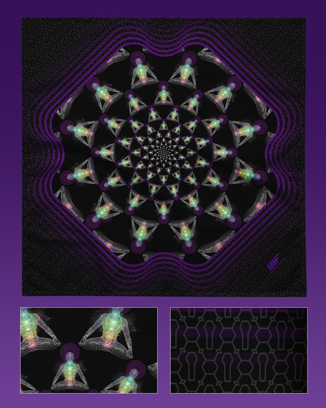 Inner Galactic | Psychedelic Visionary Art Bandana